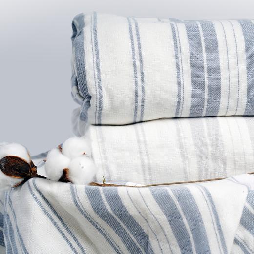 一丝浓时尚简约提花毯 全棉三层纱布盖毯 休闲沙发毯盖毯午睡毯 商品图1