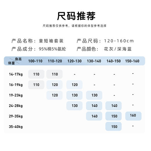【假两件套装】【120-160】中大童男童夏款时尚运动套装俞兆林95%棉5%氨纶 商品图9