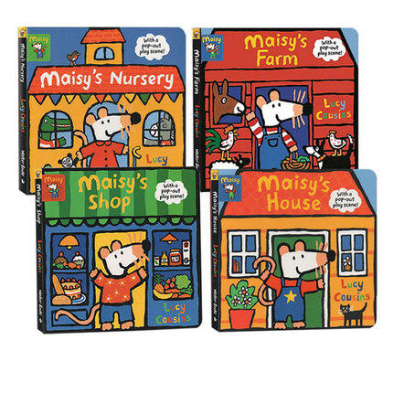 点读版小鼠波波立体场景系列 Maisy's Nursery/Farm/House/Shop 4册 商品图1