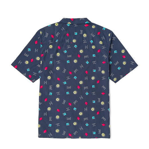 Lee商场同款22春夏新品舒适满身印花多色男短袖衬衫LMT001627100 商品图2