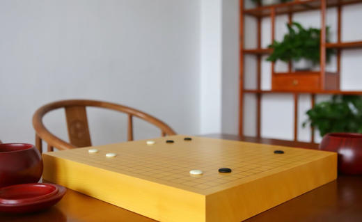 围甲套装 新榧棋盘加大叶杉棋罐加新云子大号 商品图0