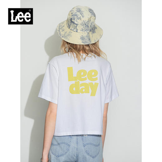 Lee商场同款22春夏新品舒适短身版印花多色女短袖T恤LWT0024212YV00FK14000/A00432 商品图0