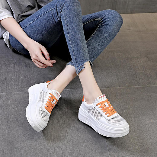 运动百搭夏季增高板鞋，爆款休闲单鞋 XC-6151 商品图2