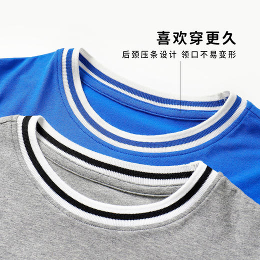 【假两件套装】【120-160】中大童男童夏款时尚运动套装俞兆林95%棉5%氨纶 商品图6