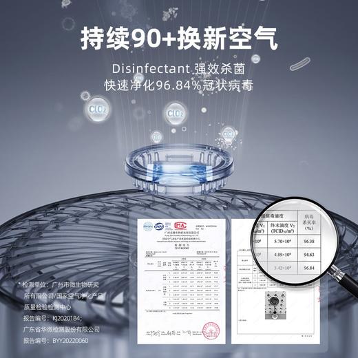 大宇空气循环扇家用轻音台立式智能遥控摇头落地扇电风扇 商品图2