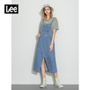Lee商场同款22春夏新品中浅蓝色女牛仔背带裙潮LWB0024405PN-191 商品缩略图0