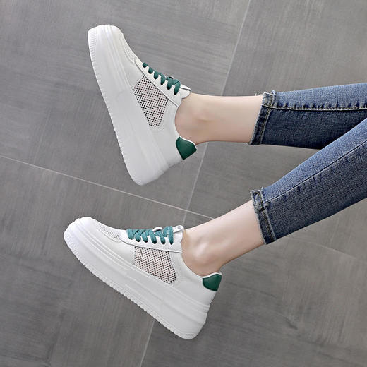 运动百搭夏季增高板鞋，爆款休闲单鞋 XC-6151 商品图1