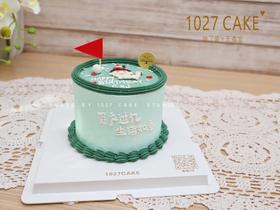 1027CAKE |  高尔夫 男士 手绘蛋糕