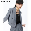 NEELLY纳俪商场同款短款西装外套女双排扣气质上衣正肩修身秋季N22072C01027 商品缩略图2