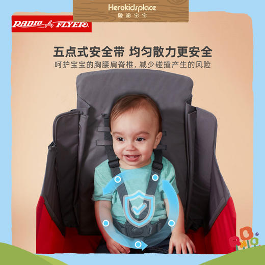 美国RadioFlyer多功能折叠四轮车-双蓬版14507 商品图4