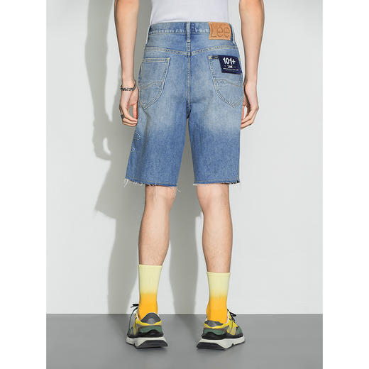 Lee商场同款22春夏新品101+宽松浅蓝男牛仔短裤LMB1009036VG-537 商品图1