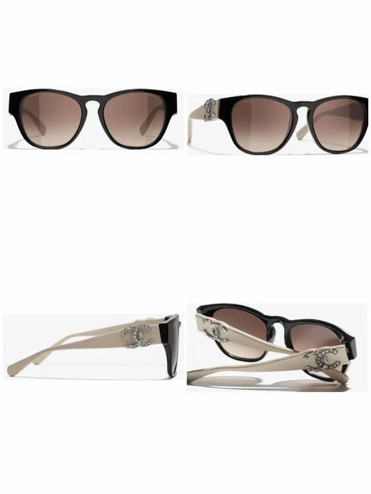 赫本风眼镜 自己备注。颜色三种 镜片奶白棕色渐变  黑色灰色渐变 玳瑁色 商品图2