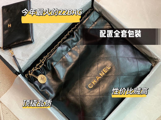 2022S春夏22 bag购物袋-黑色中号 商品图3