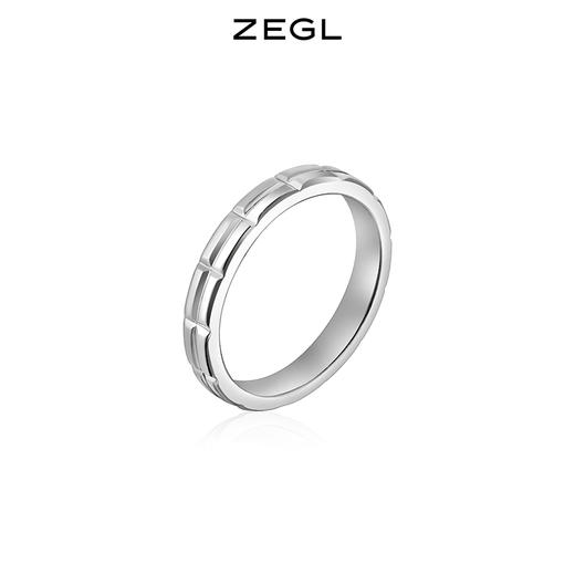 ZEGL设计师心动印迹情侣戒指925纯银设计感对戒情人节礼物送女友 商品图3