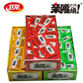 【16元/盒】卫龙红烧牛肉味/麦辣鸡汁味亲嘴烧24g*20个
