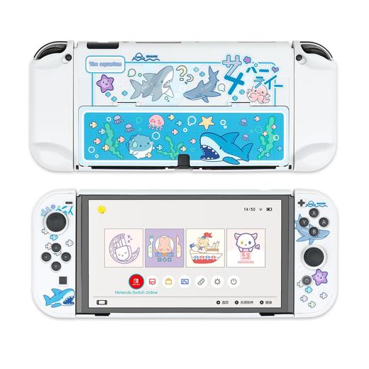 ★ Switch配件 极想 OLED主机 宇宙星人/电器回路/鲨鲨/欢迎登机 分体式保护壳 硬壳 商品图3