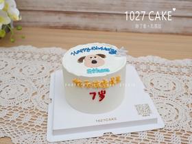 1027CAKE |  手绘蛋糕 卡通狗狗