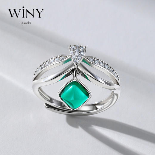 Winy925纯银同心结戒指送女友闺蜜节日生日礼物 商品图0