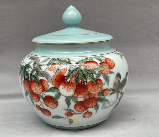 粉彩大吉大利茶叶罐 商品图0