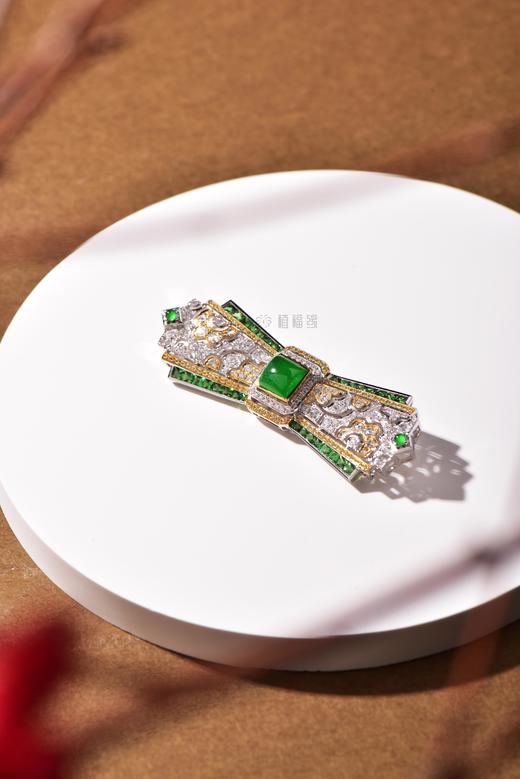 【荣耀】绿翠彩宝胸针-XZ12201057 商品图4