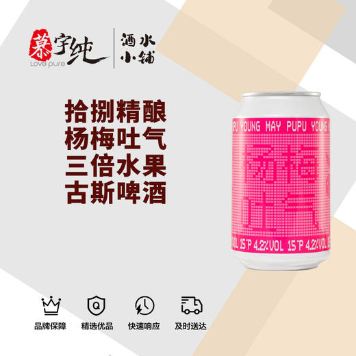 拾捌精酿杨梅吐气三倍水果古斯啤酒 商品图0