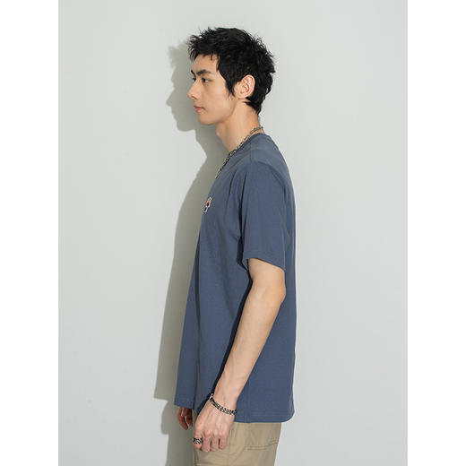 Lee商场同款22春夏新品舒适版罗纹圆领多色男短袖T恤LMT0016174DR 商品图3