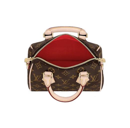 顶配免税版本 贸易公司出口渠道订单 LV Speedy 20枕头包 刺绣logo肩带 商品图3