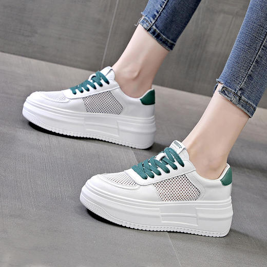 运动百搭夏季增高板鞋，爆款休闲单鞋 XC-6151 商品图0