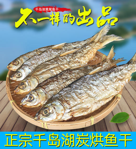 三元宰相千岛湖野生炭烘无盐黄尾鱼干280克 商品图5