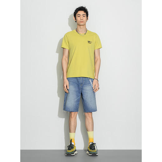 Lee商场同款22春夏新品101+宽松浅蓝男牛仔短裤LMB1009036VG-537 商品图2