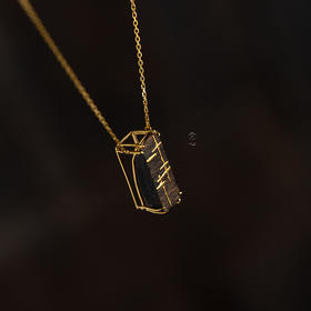 项链 | 沉香异形描金项链-2