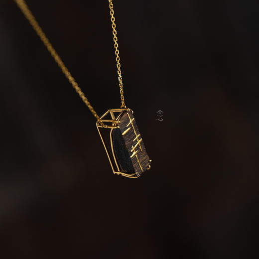 项链 | 沉香异形描金项链-2 商品图0