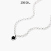 ZEGL爱心人造珍珠项链女高级设计感小众黑玛瑙锁骨链法式复古配饰 商品缩略图3