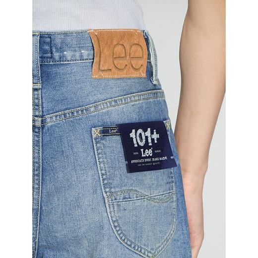Lee商场同款22春夏新品101+宽松浅蓝男牛仔短裤LMB1009036VG-537 商品图4