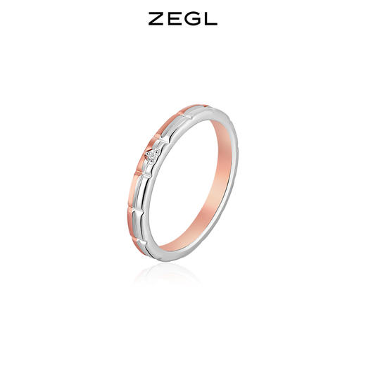 ZEGL设计师心动印迹情侣戒指925纯银设计感对戒情人节礼物送女友 商品图2