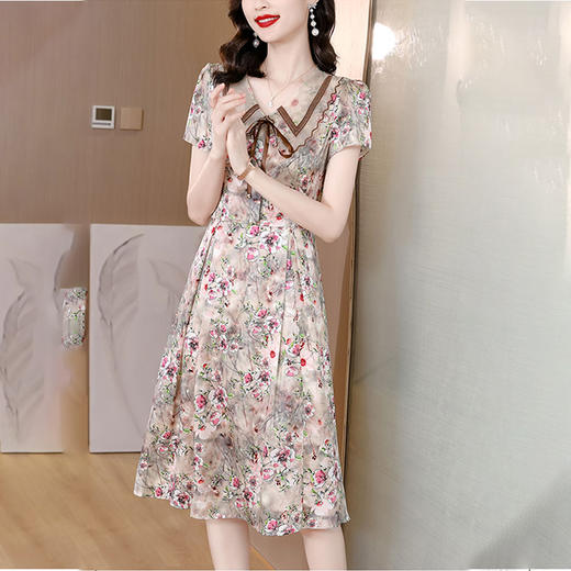 气质复古风连衣裙，夏季新款高级感洋气连衣裙 XYX1083 商品图3