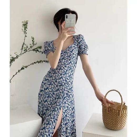 【限时折扣】锐达 蓝色碎花连衣裙 S-XL（非质量问题不退不换） 商品图8