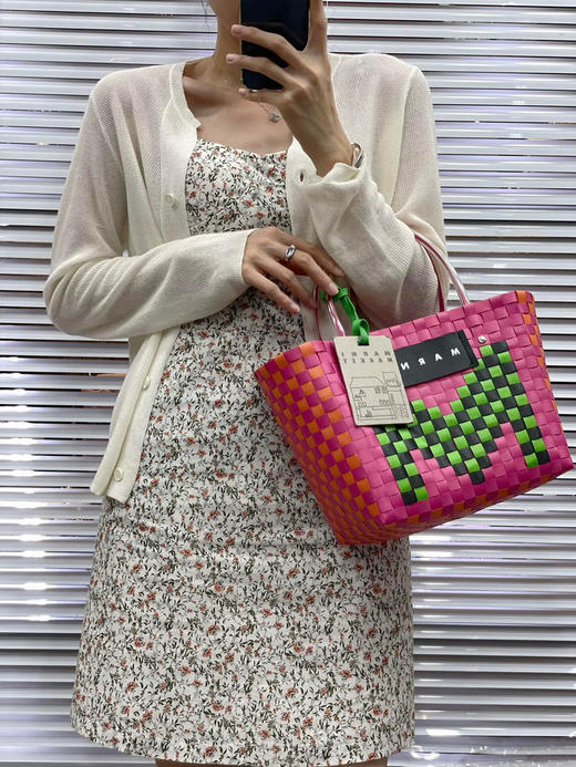 𝐌字母手工编织菜篮子 商品图1