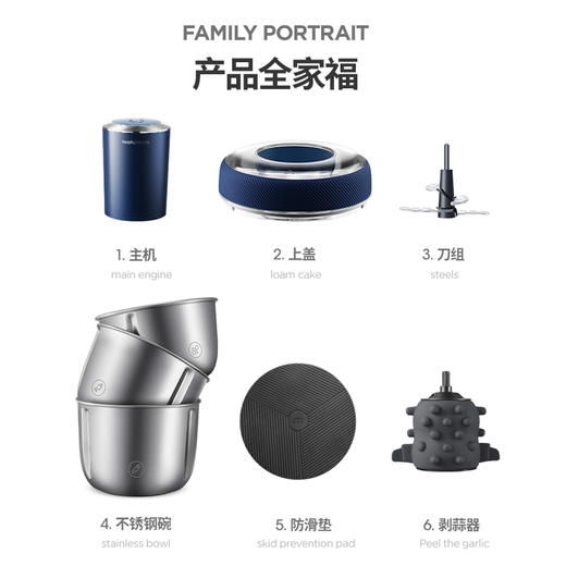 【智享生活】摩飞食物处理器 （套娃绞肉机）MR9401A 商品图4