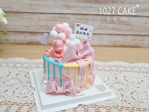 1027CAKE | 翻糖蝴蝶结  粉色系 小熊 商品图2