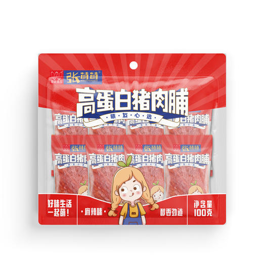 张萌萌100g高蛋白麻辣猪肉脯 商品图0