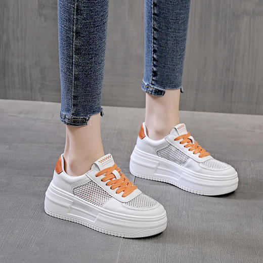 运动百搭夏季增高板鞋，爆款休闲单鞋 XC-6151 商品图3
