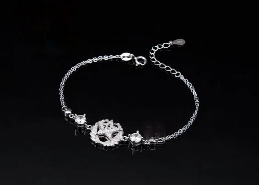 新款《守恋》执子之手  与子偕老    纯银手链  灵动闪耀 商品图3