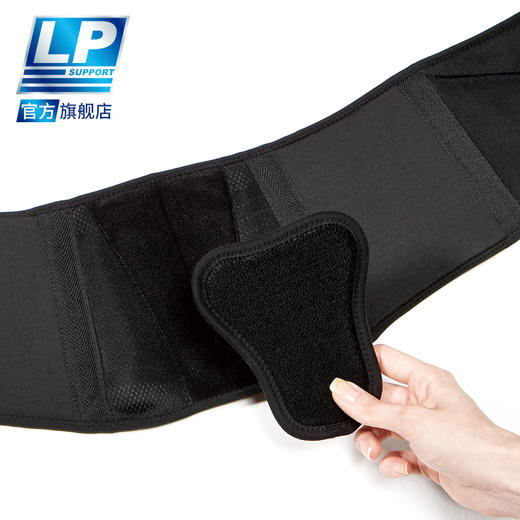 LP 575 粘贴式T型腰垫护腰 松紧可调举重健身运动透气腰带 商品图2