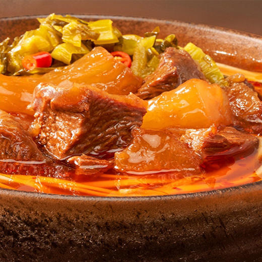 沙茶牛肉面 大块牛肉牛肉拉面沙爹牛肉面  660克 商品图2