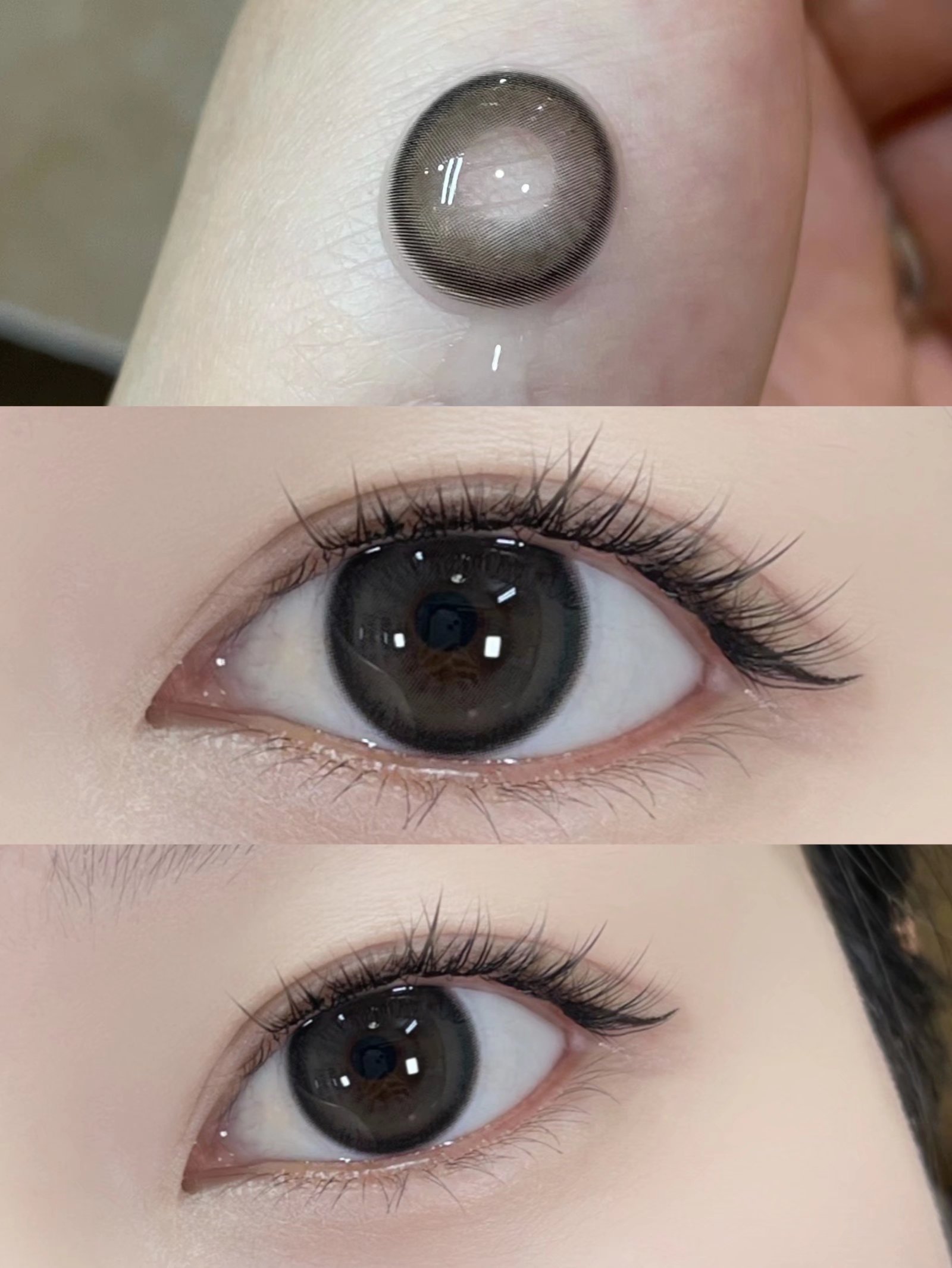 奶盐气泡-黑糖啵啵（硅水凝胶）约14.2mm 着色约13.6 【年抛】 