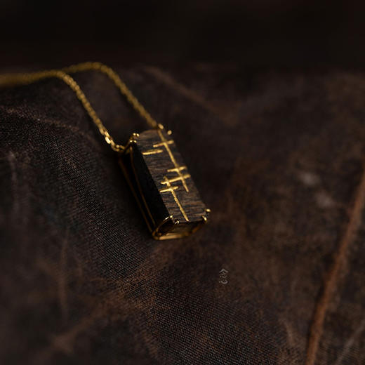 项链 | 沉香异形描金项链-2 商品图2