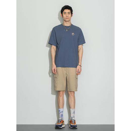 Lee商场同款22春夏新品舒适版罗纹圆领多色男短袖T恤LMT0016174DR 商品图2