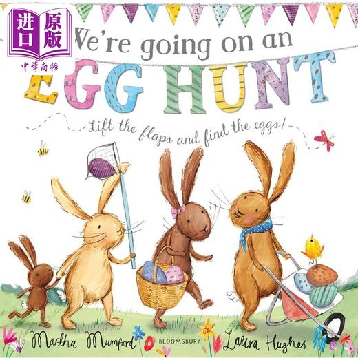 【中商原版】Were Going on an Egg Hunt 我们要去猎蛋 英文原版 进口原版 2岁到6岁 儿童纸板书 动物故事 Laura Hughes 商品图0