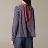 KENZO 高田贤三 女士系带图案印花围巾领长袖衬衫 混色 FA52 TO170 51F 73 商品缩略图2